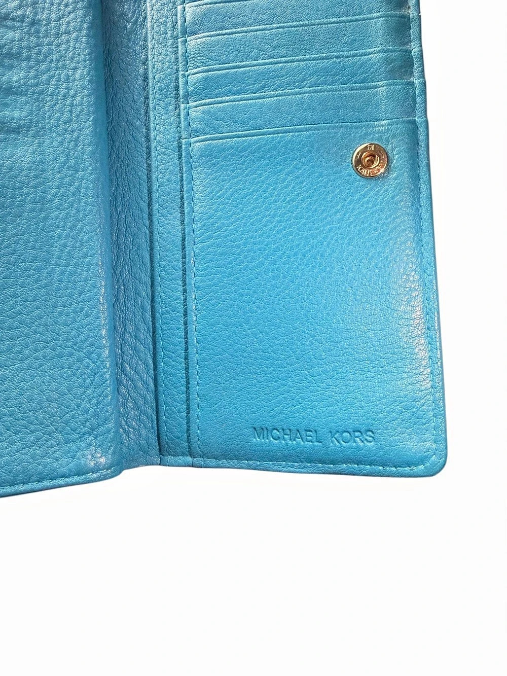 Michael Kors Turquoise Wallet – Pre-Owned - Picture 8 of 11